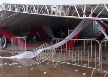 SP: Uma pessoa morre e 40 se ferem em queda de estrutura durante festa