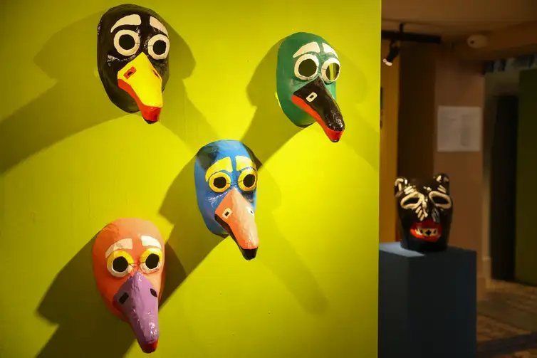 Tomaz Silva/Agência Brasil Rio de Janeiro (RJ), 11/12/2025 – Exposição Entre máscaras e gigantes: Os Juliões do carnaval de Olinda no Centro Nacional de Folclore e Cultura Popular na zona sul do Rio de Janeiro. Foto: Tomaz Silva/Agência Brasil