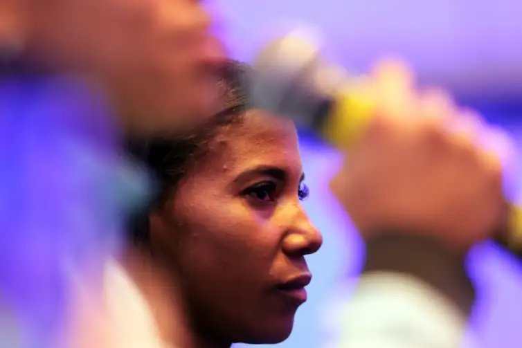 Paulo Pinto/Agência Brasil São Paulo (SP), 30/12/2025 - A corredora brasileira Jeane dos Santos, durante entrevista coletiva dos atletas de elite da 100ª Corrida de São Silvestre. Foto: Paulo Pinto/Agência Brasil
