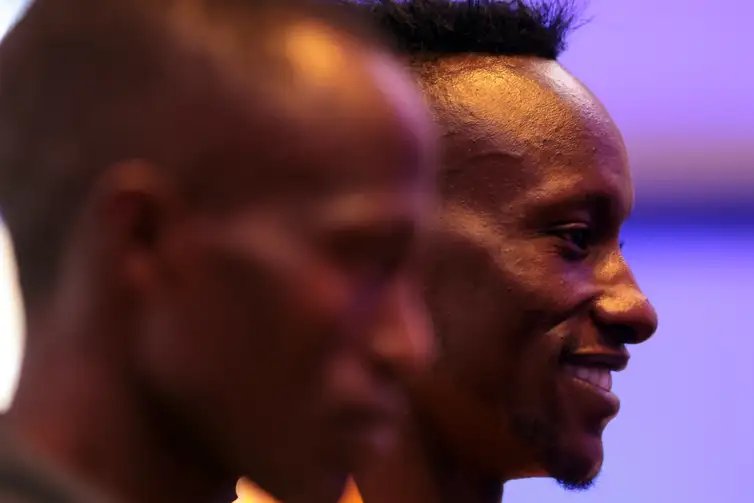 Paulo Pinto/Agência Brasil São Paulo (SP), 30/12/2025 - O corredor queniano Wilson Marina, durante entrevista coletiva dos atletas de elite da 100ª Corrida de São Silvestre. Foto: Paulo Pinto/Agência Brasil
