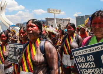 Indígenas celebram remarcação de julgamento do marco temporal