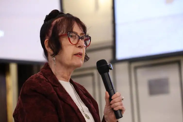 São Paulo (SP), 22/01/2026 - A sobrevivente do holocausto Hannah Charlier participa do lançamento da pesquisa 