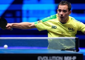 Hugo Calderano estreia com vitórias no WTT Smash de Singapura