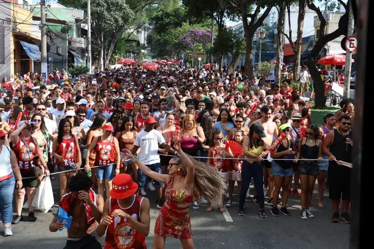 São Paulo (SP), 02/03/2025 - Bloco carnavalesco Os Piores desfila na rua Rui Barbosa, em Bela Vista. Foto: Rovena Rosa/Agência Brasil
