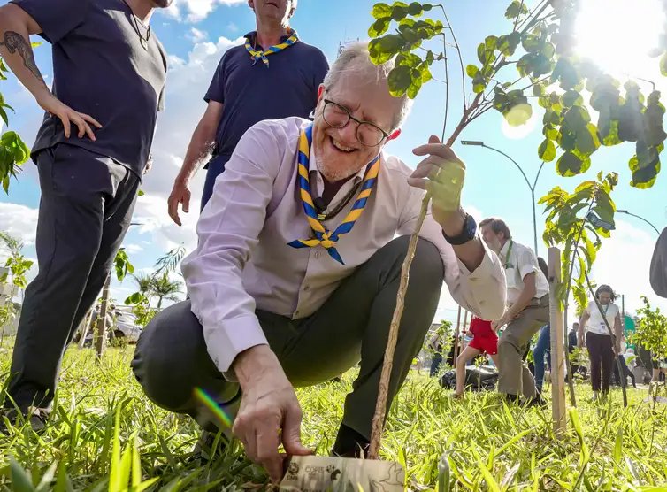 Rafa Neddermeyer/Agência Brasil Campo Grande/ MS - 28.03.2026 - O presidente da COP15, João Paulo Capobianco, durante inauguração do Bosque da COP15, onde foram plantadas 250 mudas. Foto: Rafa Neddermeyer/ Agência Brasil