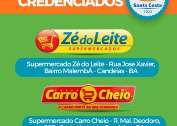 Prefeitura divulga lista de supermercados cadastrados para receber os tickets da Santa Cesta – Prefeitura Municipal de Candeias.