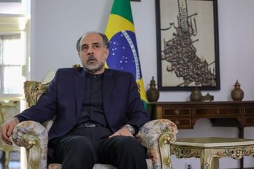 Fabio Rodrigues-Pozzebom/ Agência Brasil Brasília (DF) 30/03/2026 O embaixador do Irã, Abdollah Nekounam Ghadiri, durante entrevista exclusiva à Agência Brasil Foto: Fabio Rodrigues-Pozzebom/ Agência Brasil