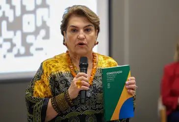 Fabio Rodrigues-Pozzebom/ Agência Brasil Brasília (DF) 30/09/2025 A ministra das Mulheres, Márcia Lopes, participa de plenária da 5ª Conferência Nacional de Políticas para as Mulheres (CNPM) de Foto: Fabio Rodrigues-Pozzebom/ Agência Brasil