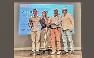 Brasília (DF),  08/04/2026 -  Reportagem da TV Brasil conquista 2º lugar no Prêmio MOL de Jornalismo para a Solidariedade.
Foto: Prêmio MOL/Divulgação